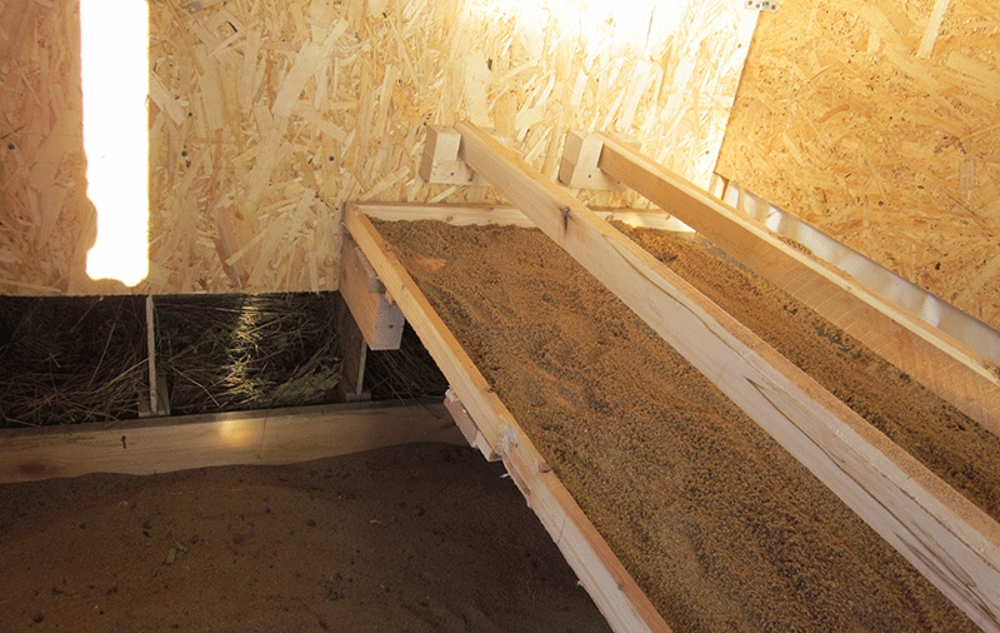 Aménagement et isolation du sol dans le poulailler