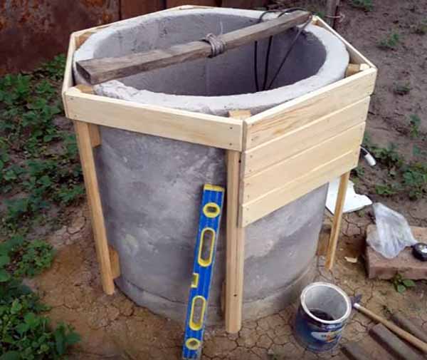 Nous récupérons le revêtement du puits