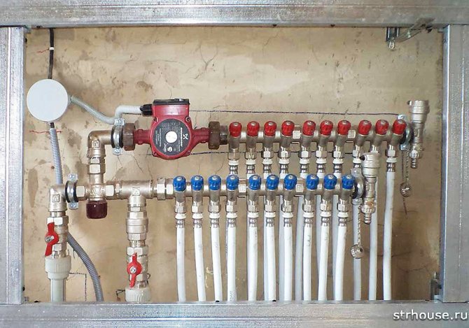 Peigne de distribution du système de chauffage: types, objectif, raccordement et installation