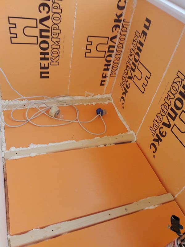 Réchauffer le sol de la loggia avec penoplex instructions étape par étape