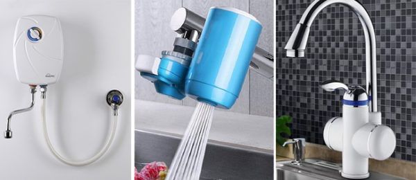 Chauffe-eau électrique à écoulement sur robinet avec douche - classement des meilleurs modèles