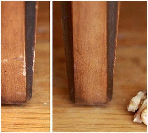 Comment enlever les rayures sur une table en bois