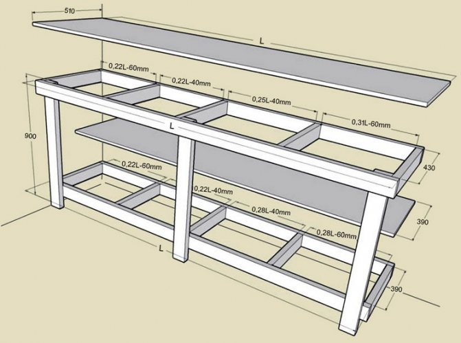 Table pliante dans le garage de vos propres mains: instructions pour créer étape par étape