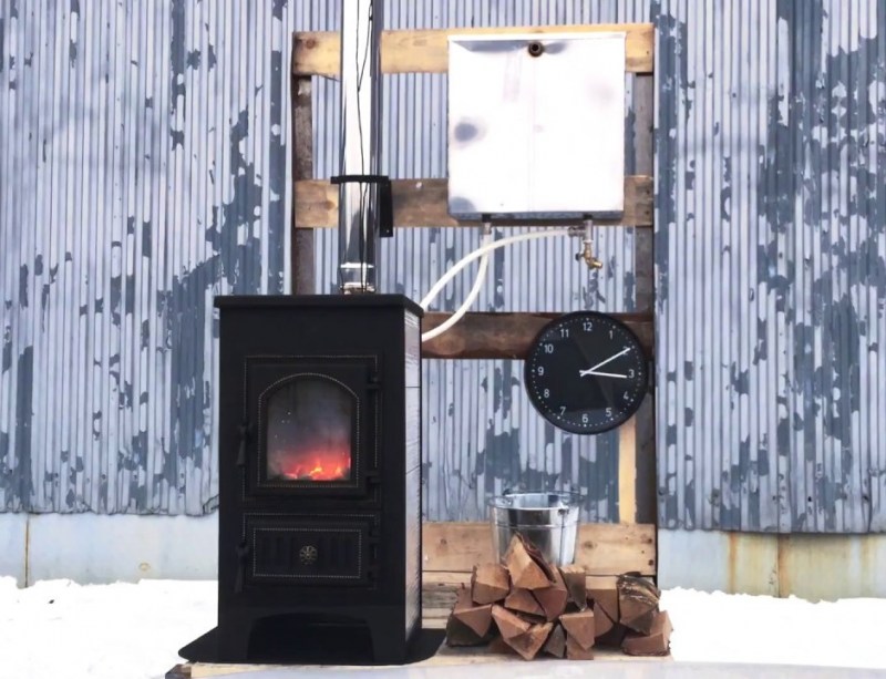 Comment un poêle pour une résidence d'été avec un circuit d'eau est agencé et fonctionne