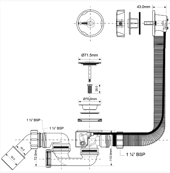 Bonde d'évier : montage et pose d'une bonde avec trop-plein