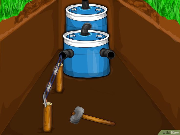 Assainissement à faire soi-même dans le pays + photos, schémas, dessins