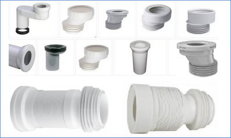 Dimensions de l'ondulation pour les toilettes