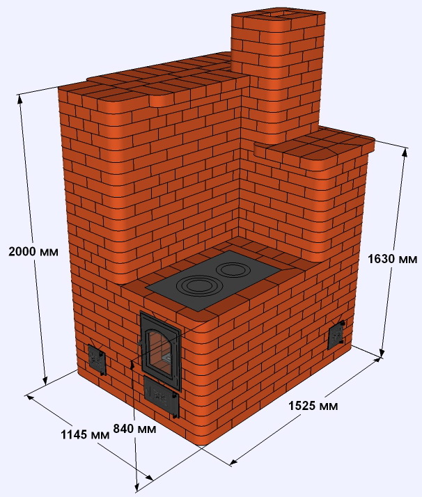 Peu coûteux, rapide et facile : commander un four à briques 3 par 3, comment construire un appareil