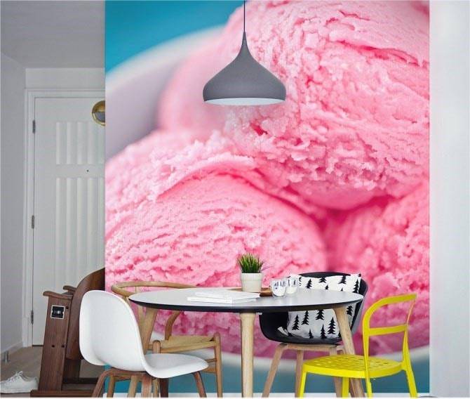 Papier peint pour une petite cuisine moderne : agrandir l'espace et capter la lumière