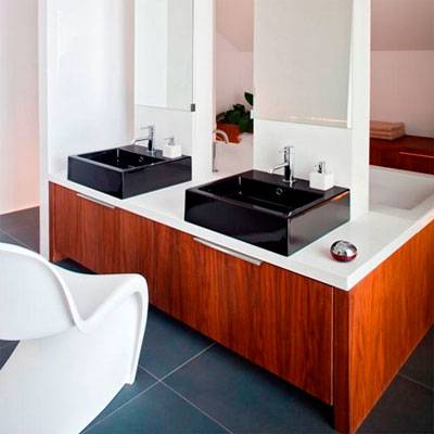 Double vasque dans la salle de bain: un aperçu des solutions populaires et des nuances d'installation