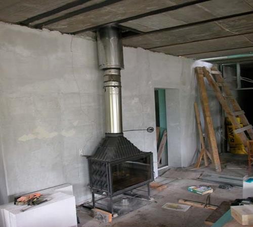 Dispositif de cheminée pour cheminée : dispositions générales + installation à l'exemple d'une version acier