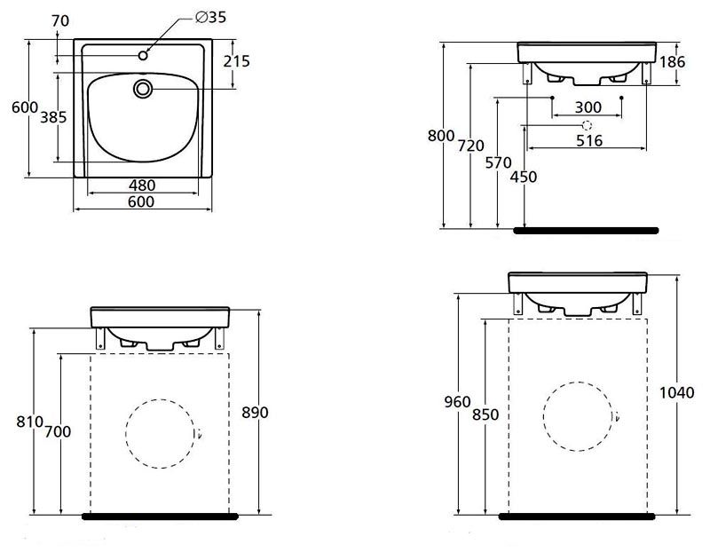 Évier au-dessus de la machine à laver: instructions de sélection et d'installation
