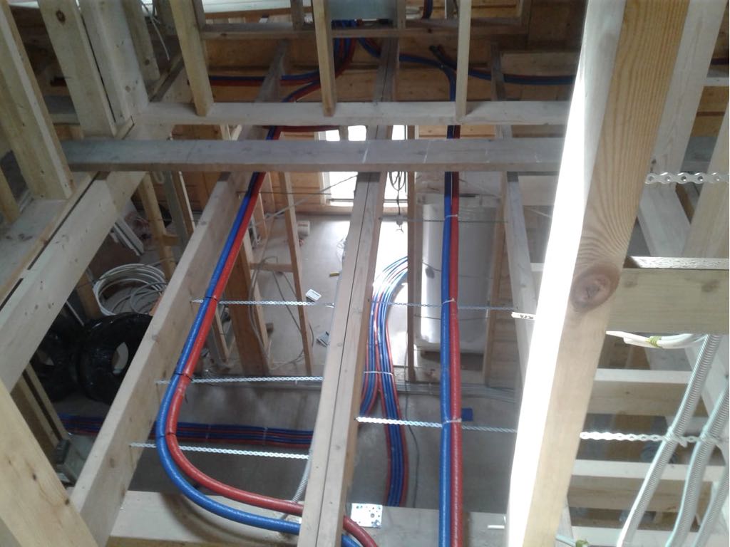 Assainissement dans une maison à ossature