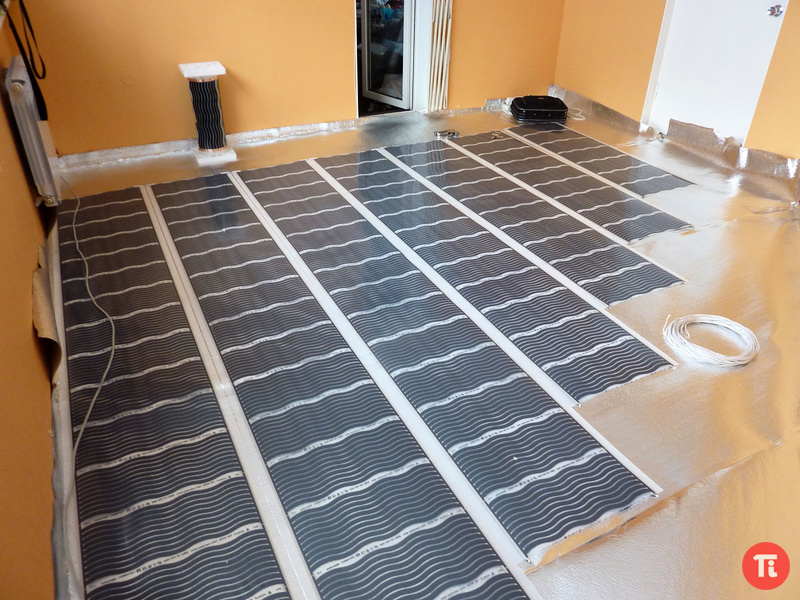 Installation à faire soi-même d'un chauffage au sol filmé