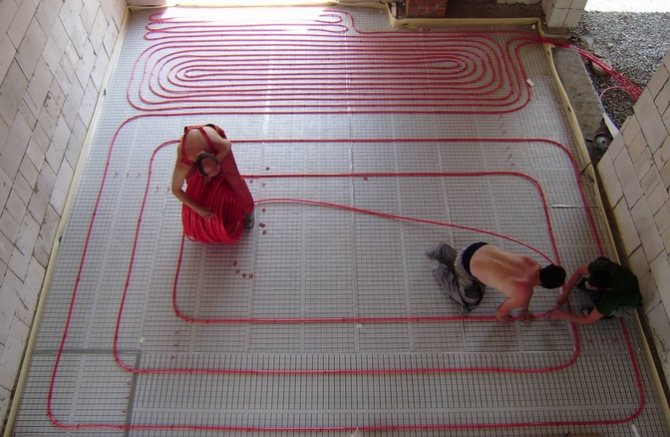 Filmer le chauffage au sol sous linoléum - instructions étape par étape !