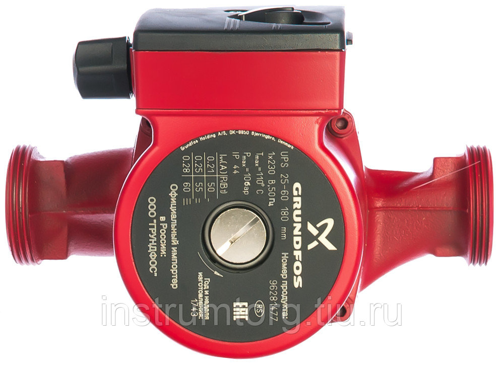 Spécifications techniques de la pompe de circulation grundfos ups 25-40