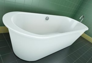 Restauration du revêtement en émail de la baignoire avec de l'acrylique liquide: nous démontons la méthode "pouring"