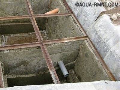 Un exemple de dispositif indépendant d'une fosse septique monolithique en béton