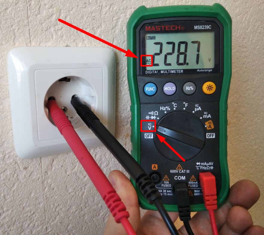 Comment mesurer la tension à la prise - tout sur l'électricien dans la maison