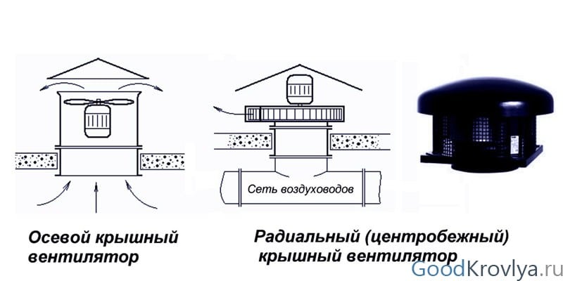 Ventilateurs d'évacuation des fumées de toit : caractéristiques d'installation
