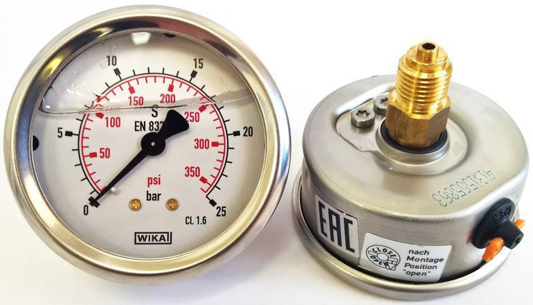 Manomètres pour mesurer la pression du gaz: types, caractéristiques de conception et actions des compteurs