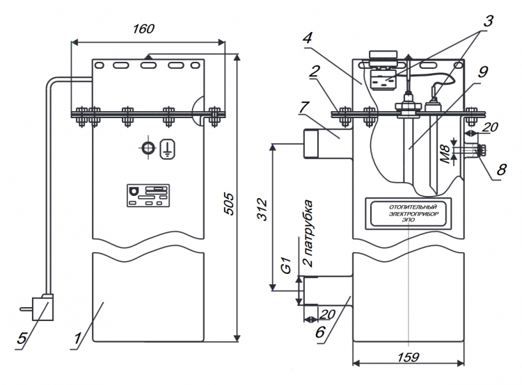 Chaudière électrique evan expert. série de luxe.