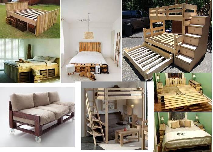 Meubles à faire soi-même à partir de palettes (palettes) - 110 options de photo pour la fabrication!