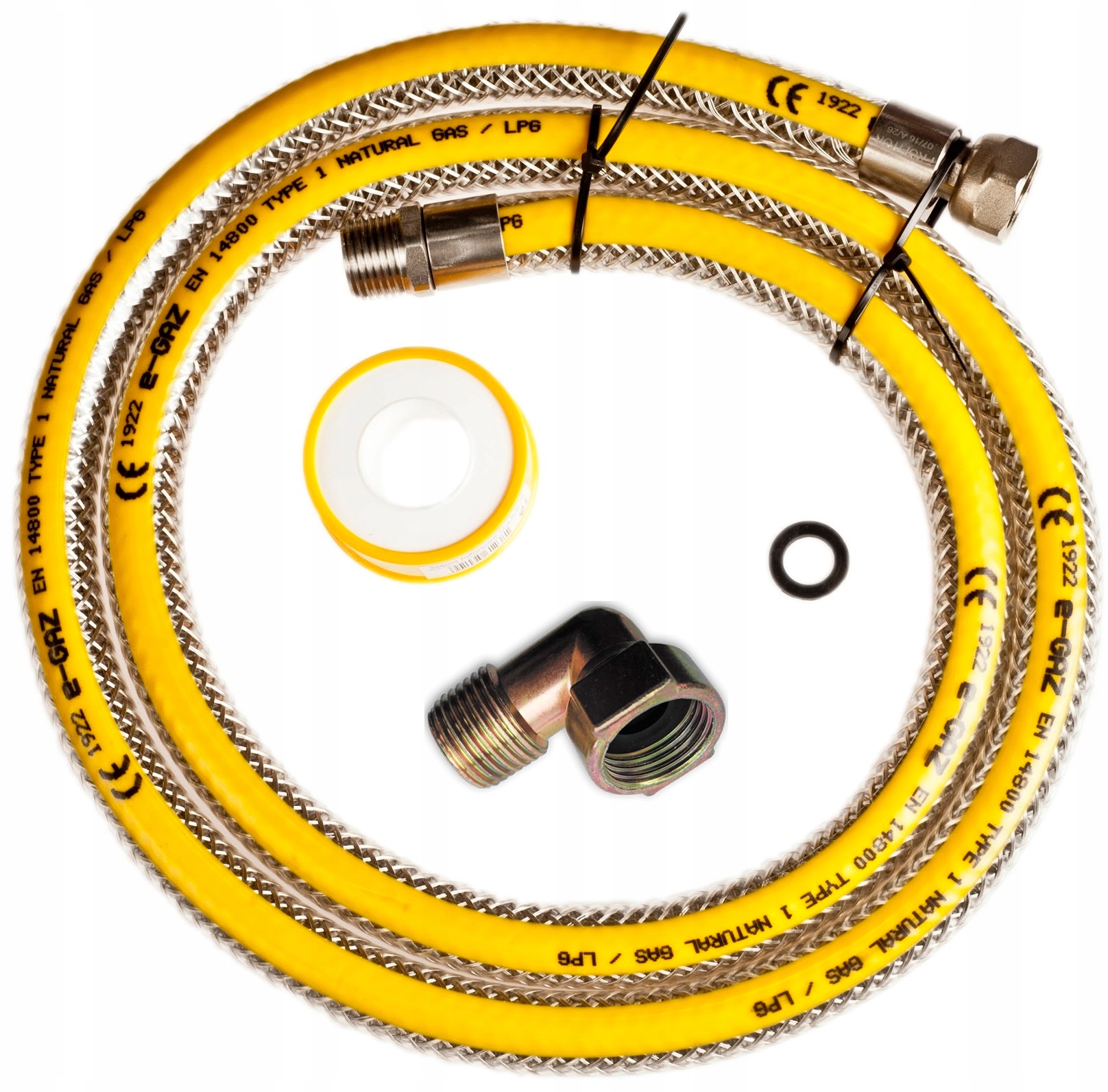 Tuyau pour réchaud à gaz : soufflet, caoutchouc-tissu, renforcé et oxygène