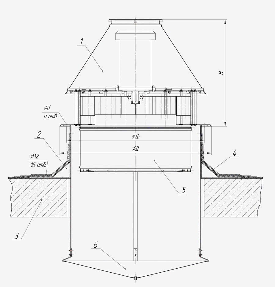 Ventilateur de toit : magnétoscope, radial, montage