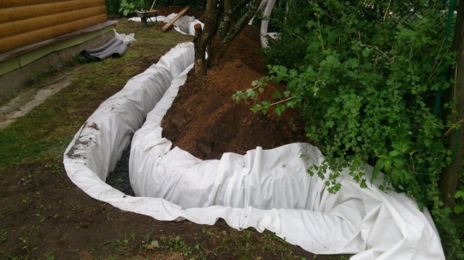 Pose de tuyaux de drainage perforés de vos propres mains + aperçu des schémas de drainage possibles