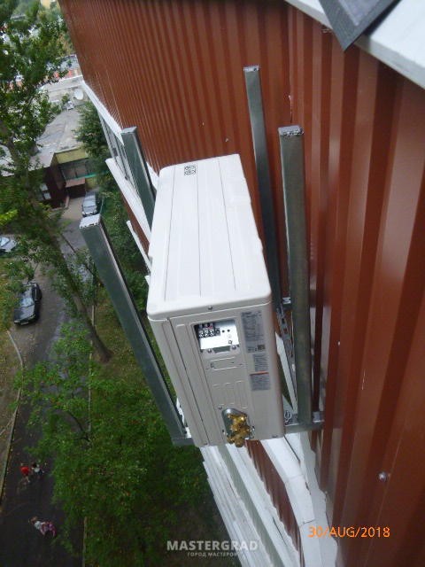 Auvent pour climatisation : options de protection, disposition de l'auvent - point j