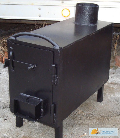 Poêle de garage fait maison