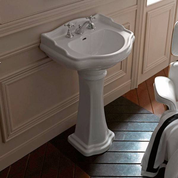 Lavabo dans la salle de bain: types de lavabos + nuances de choix du meilleur design