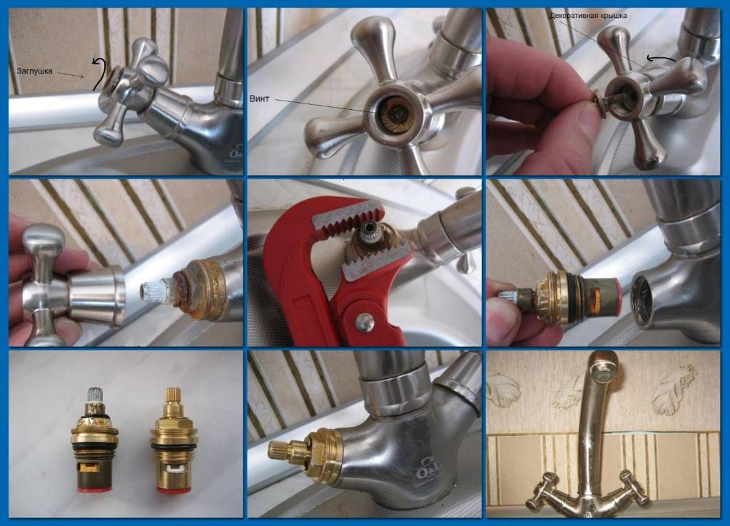 Le robinet fuit dans la salle de bain: comment réparer le robinet de vos propres mains, vidéo de réparation