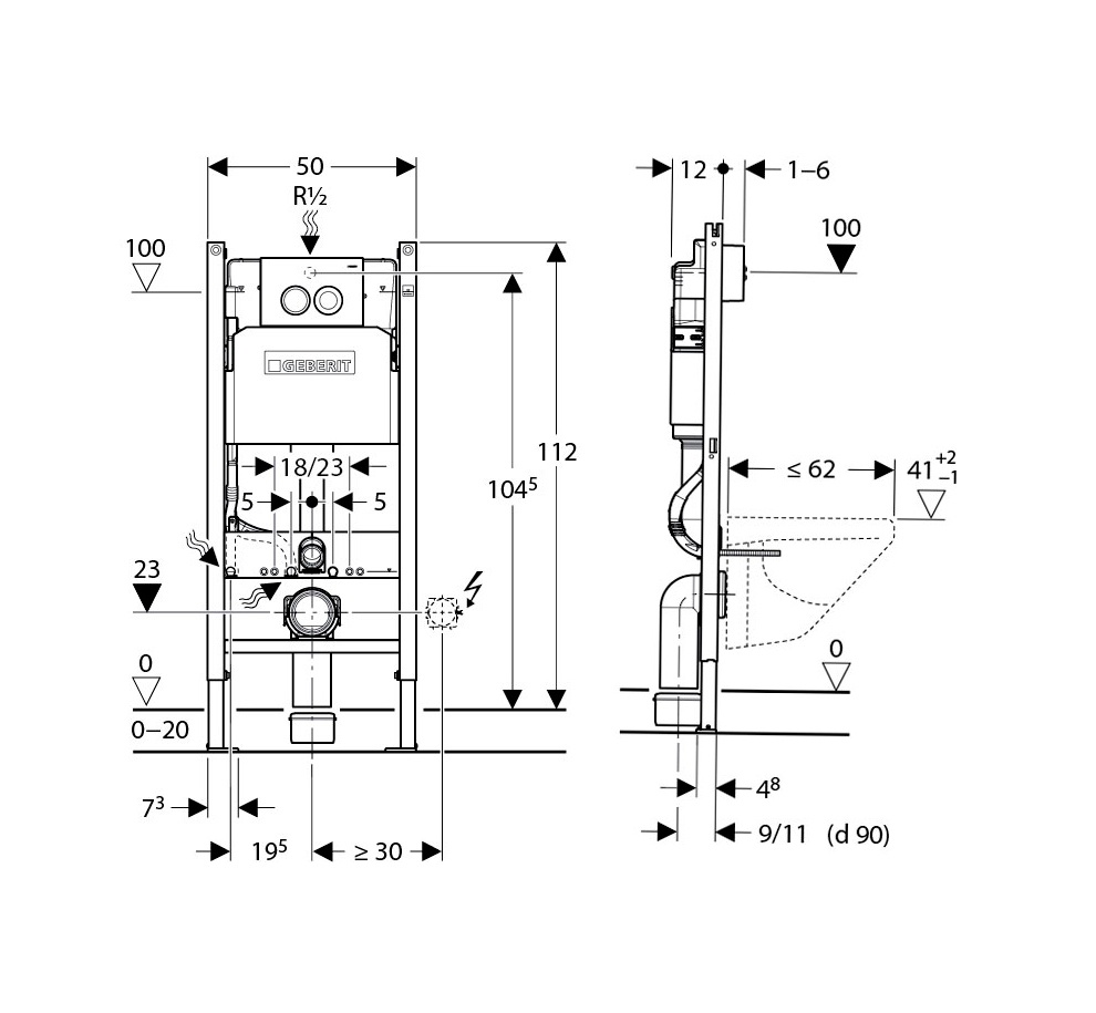 Installation d'installation de toilette: photo, instruction vidéo Installation d'installation de toilette: photo, instruction vidéo