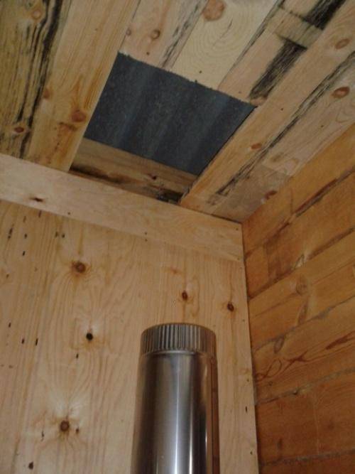 Fabrication et installation d'une cheminée pour un poêle ventru