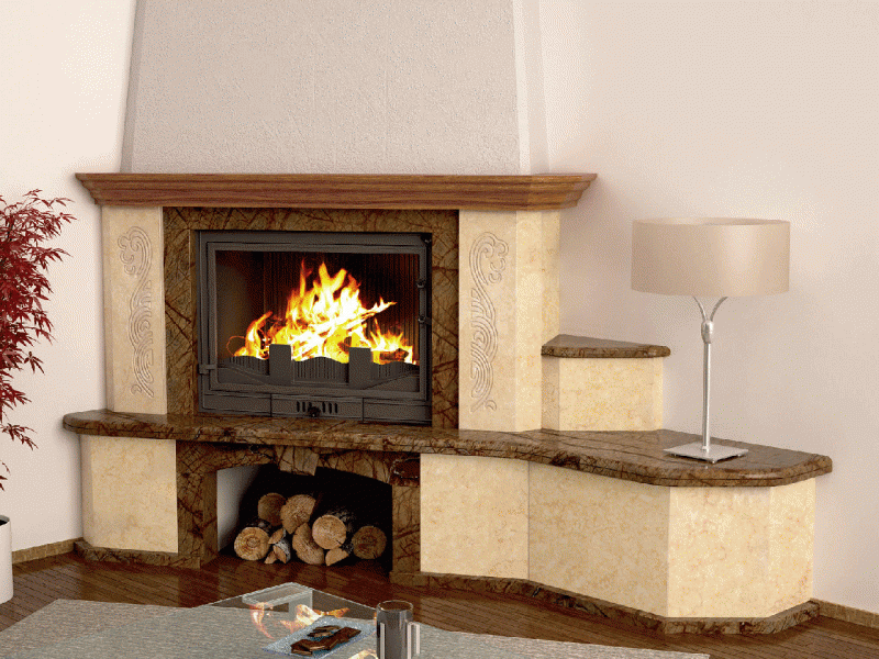 Cheminée d'angle à faire soi-même: instructions étape par étape