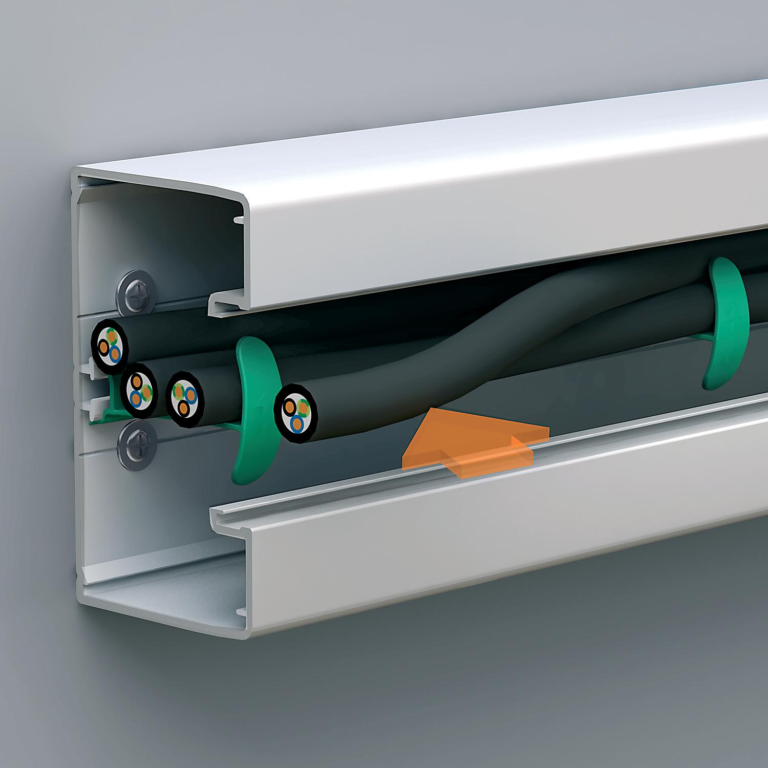 Caniveaux de câbles pour câblage électrique - types, types et tailles