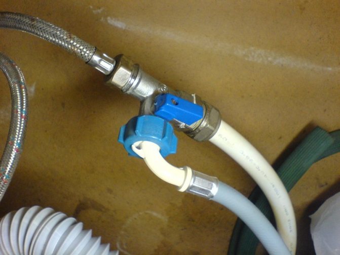 Branchement d'une machine à laver sans plomberie