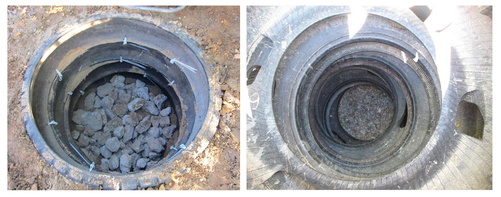 Fosse septique à faire soi-même à partir de pneus - technologie de l'appareil