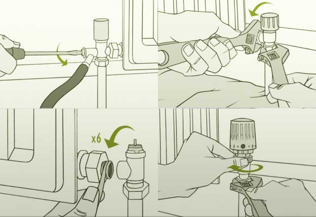 Connexion inférieure des radiateurs de chauffage - schémas, instructions étape par étape