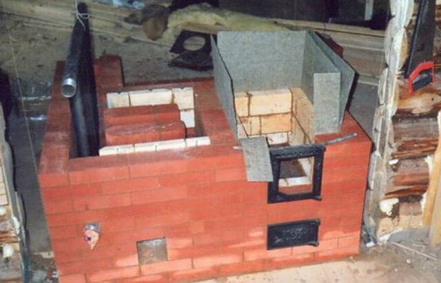 Appareil de chauffage au poêle dans une maison privée