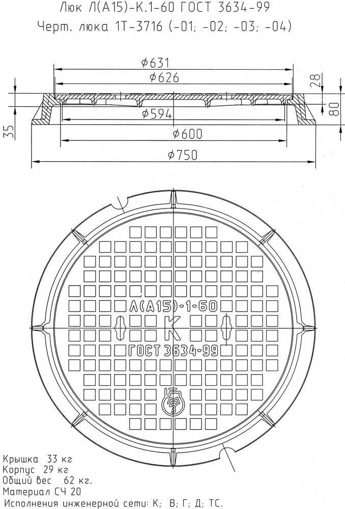 Regard d'égout : polymère, plastique, fonte, diamètre du couvercle, poids, taille