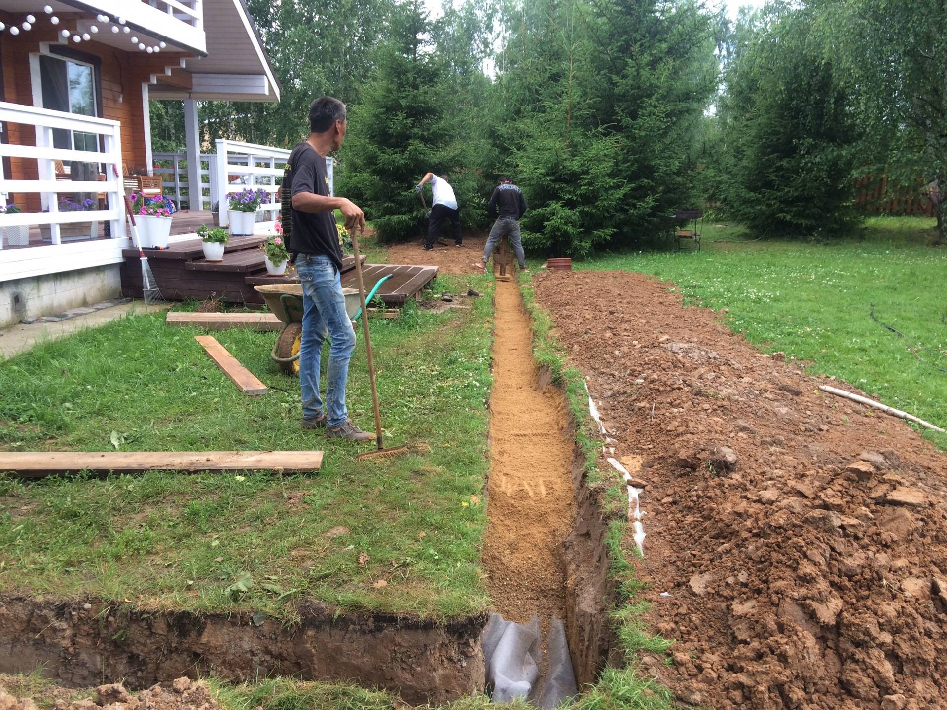 Drainage sur le site - un guide étape par étape pour l'auto-aménagement sur une zone suburbaine