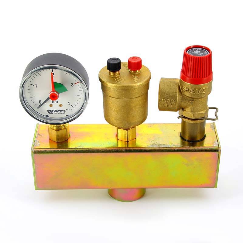 Sélection et installation d'un groupe de sécurité pour un système de chauffage