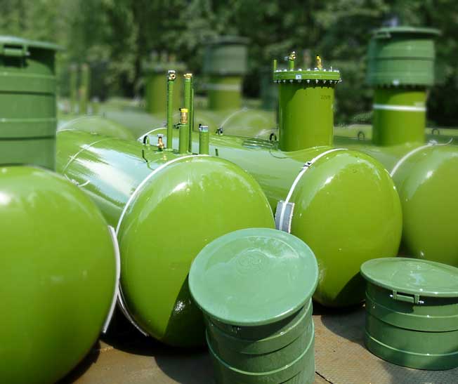 Vue d'ensemble des réservoirs de gaz verticaux gaz de ville et plus - cliquez ici !