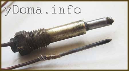 Thermocouple dans une cuisinière à gaz: principe de fonctionnement + instructions pour remplacer l'appareil