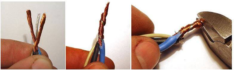 Méthodes de connexion des fils : soudure, soudage, cosses, pinces