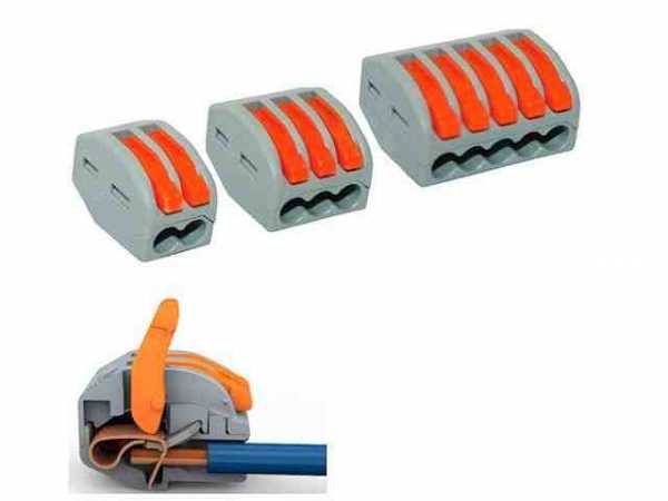 Bornes pour les fils de connexion - types et prix pour wago et abb