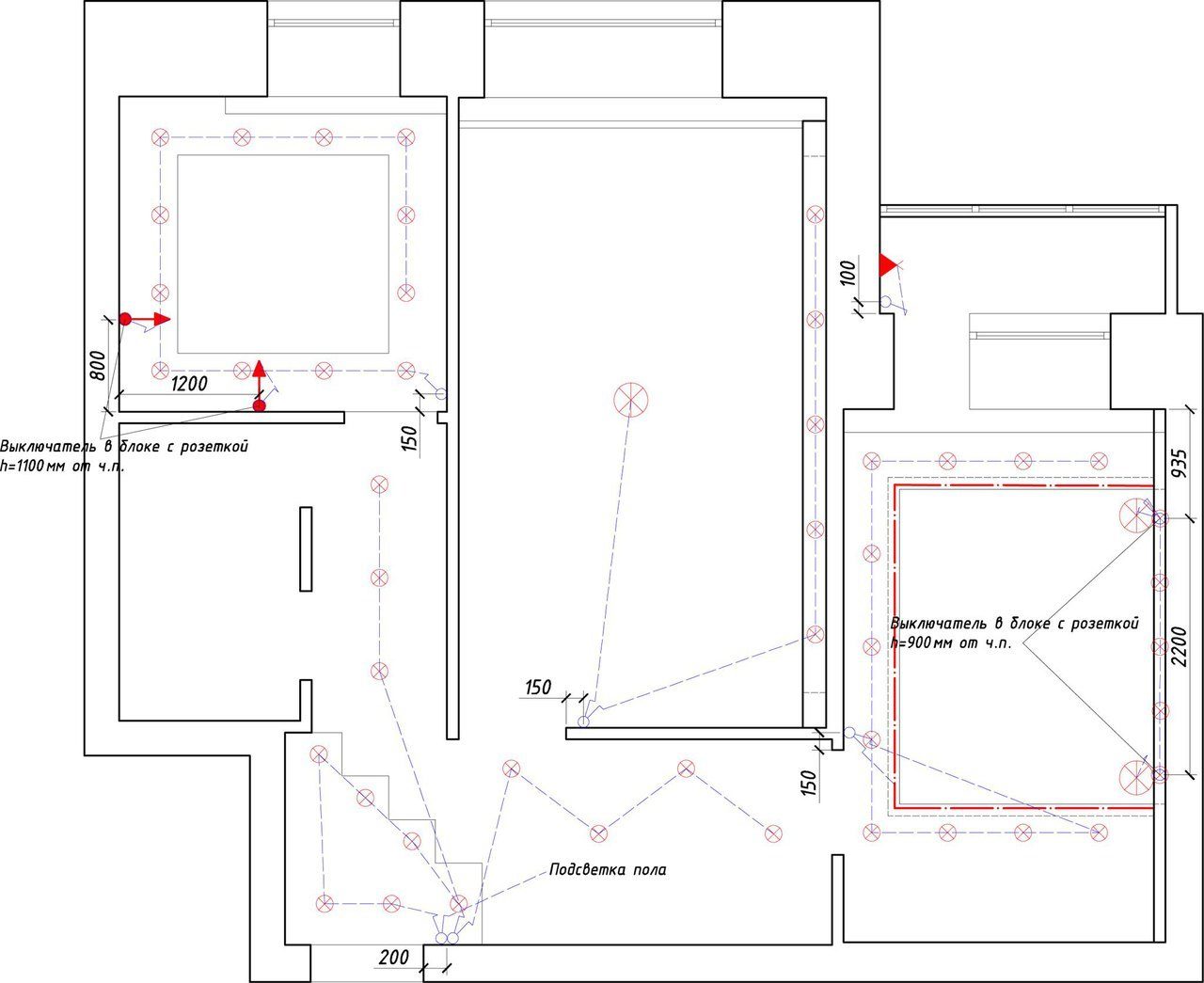 Désignation des interrupteurs sur les dessins - tout sur l'électricien
